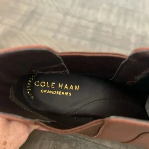 Cole Haan Women’s Grand Series Nora Bootie Leather Waterproof - 7.5 Chestnut - Picture 12 of 14